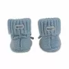 Lodger Slipper zapatos de bebé de lana merino, Blue Fogg, 6-12 meses