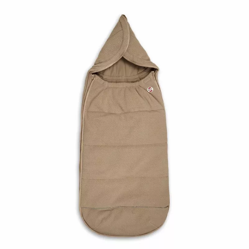 Lodger Mini BunkerTeddy saco para asiento de coche para todas las estaciones, beige