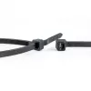 WKK bridas de plástico negras estabilizadas UV 530 x 9 mm, pack de 100 110299071