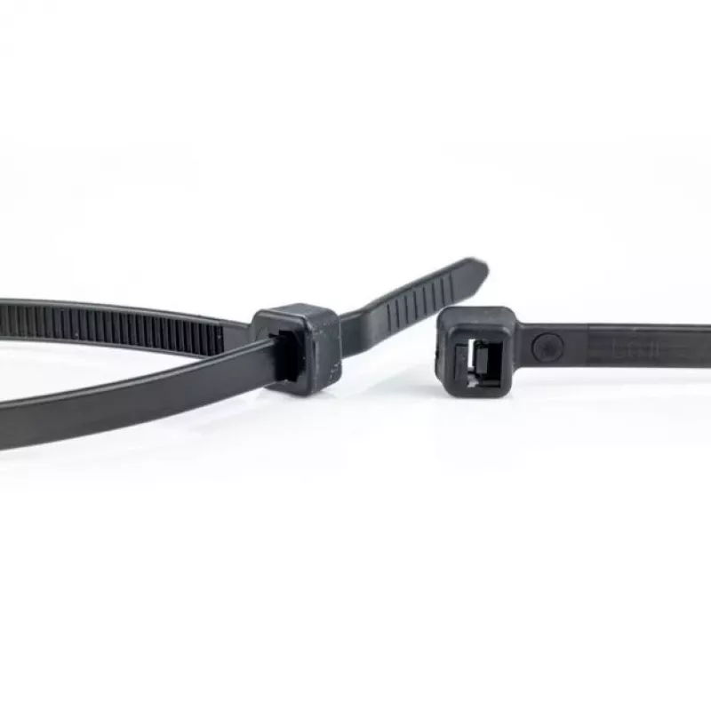 WKK bridas de plástico negras estabilizadas UV 530 x 9 mm, pack de 100 110299071