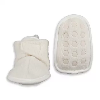 Lodger Slipper zapatos de bebé Teddy, Cloud Dancer, 12-18 meses