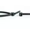 WKK 120196071 bridas 300 mm x 4,8 mm negras termoestabilizadas estabilizadas UV resistentes a aceites y disolventes