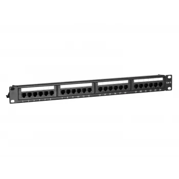 DS-IT Panel de parcheo de red CAT 6 UTP, 19