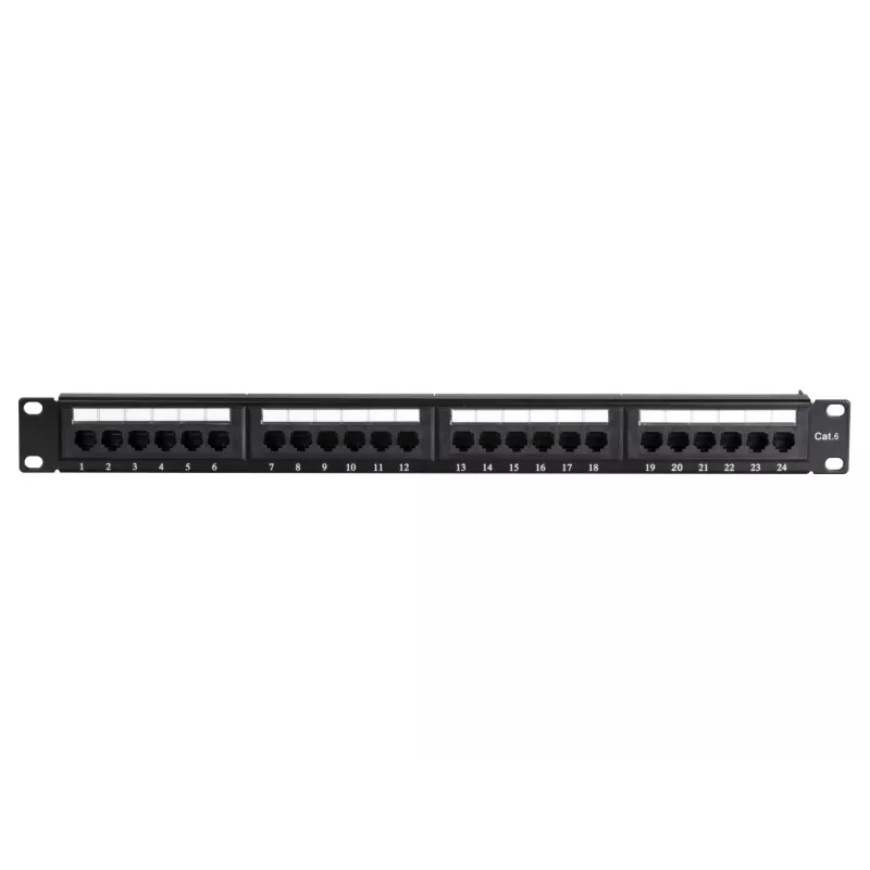 DS-IT Panel de parcheo de red CAT 6 UTP, 19