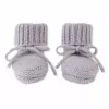 Lodger Zapatillas Slipper Merino Wool para bebé, Stone, 0-6 meses