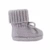 Lodger Zapatillas Slipper Merino Wool para bebé, Stone, 0-6 meses