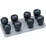 IWH Set de marcadores de rueda, tapones de válvula, 8 marcadores de neumáticos para atornillar – 1 pieza (390068)