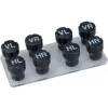 IWH Set de marcadores de rueda, tapones de válvula, 8 marcadores de neumáticos para atornillar – 1 pieza (390068)