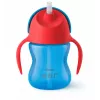 Philips AVENT Vaso con pajita flexible, 200 ml, 9m+, azul