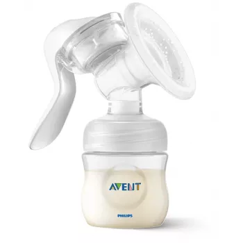 Philips Avent Sacaleches manual Lotus con biberón de 125 ml