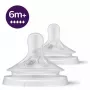 Philips Avent Natural Response Tetina de silicona, flujo de leche muy rápido, 6m+, pack de 2