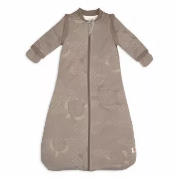 Lodger Hopper Matcha Turtle Saco de dormir para bebé con mangas desmontables, Buffalo, 50/62