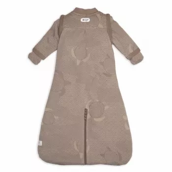 Lodger Hopper Matcha Turtle Saco de dormir para bebé con mangas desmontables, Buffalo, 50/62