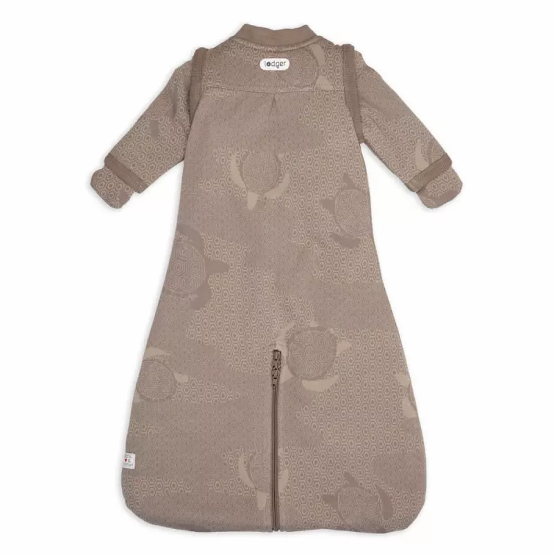 Lodger Hopper Matcha Turtle Saco de dormir para bebé con mangas desmontables, Buffalo, 50/62