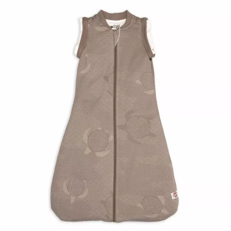 Lodger Hopper Matcha Turtle Saco de dormir para bebé con mangas desmontables, Buffalo, 50/62