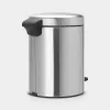 Brabantia NewIcon Cubo de pedal 5 litros, acero mate