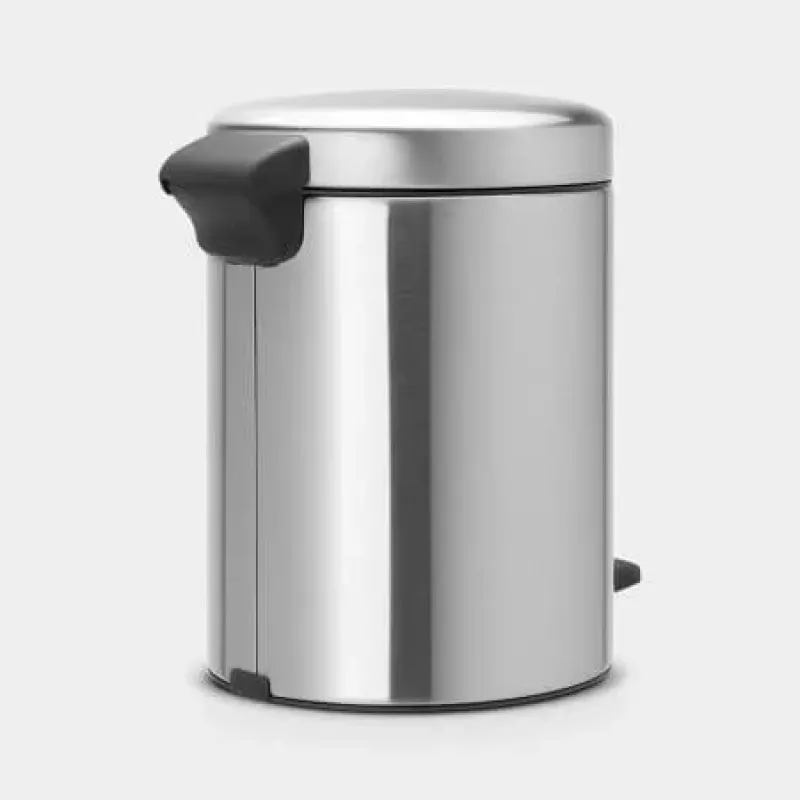 Brabantia NewIcon Cubo de pedal 5 litros, acero mate