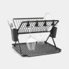 Escurridor de platos plegable Brabantia, grande, gris oscuro