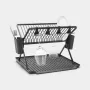 Escurridor de platos plegable Brabantia, grande, gris oscuro