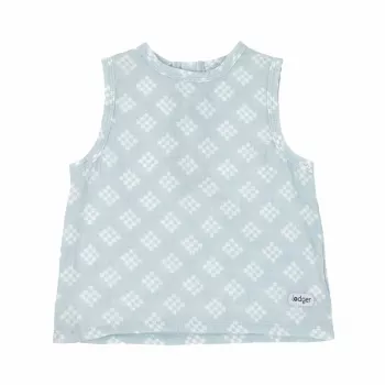 Camiseta de tirantes para bebé Lodger Tank Topper Tribe de muselina, Ice Flow, 68 cm