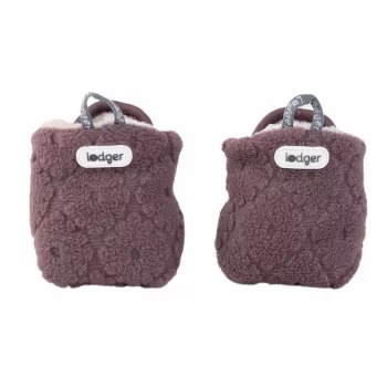 Zapatillas para bebé Lodger Slipper Folklore de forro polar, Mauve, 12-18 meses