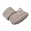 Zapatillas Lodger Slipper Folklore de lana merino para bebé, beige, 0-6 meses