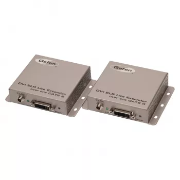 Extensor DVI ELR-Lite Gefen sobre un CAT5, unidades transmisora y receptora
