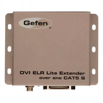 Extensor DVI ELR-Lite Gefen sobre un CAT5, unidades transmisora y receptora