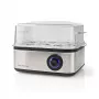 Huevera Gastronoma 500W, 8 huevos, negro/plata