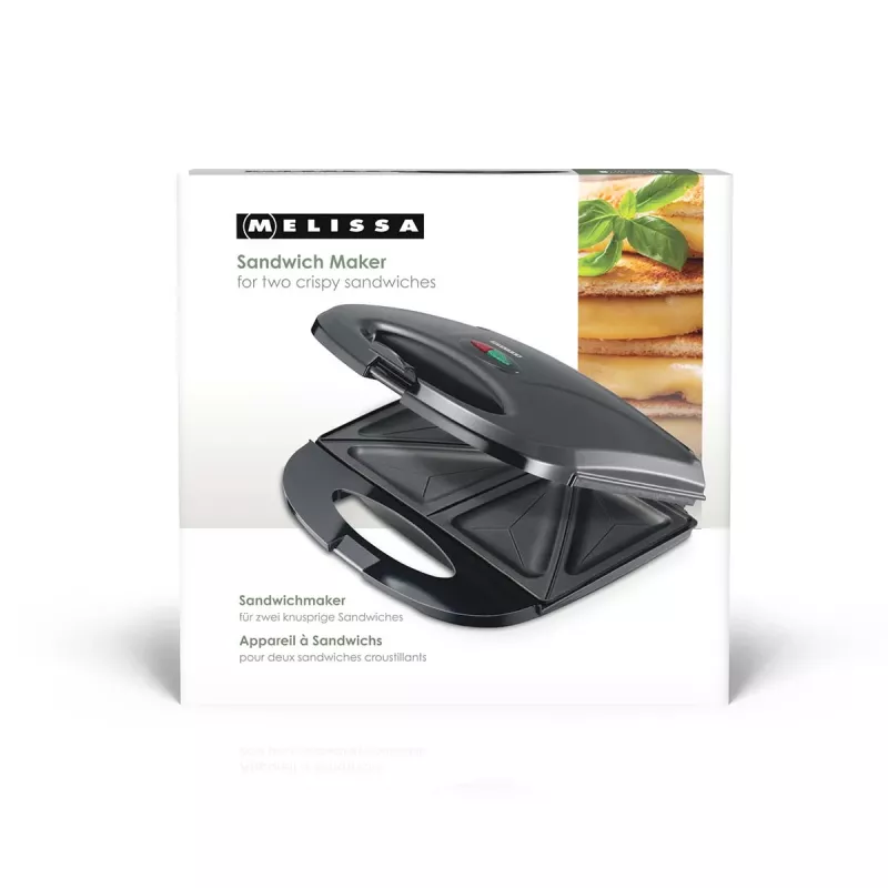 Melissa Sandwichera, 750 W, negro