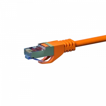 Cable de red DSIT CAT 6a LSOH - S/FTP - 1,5 m - naranja (DC-6A6-015)