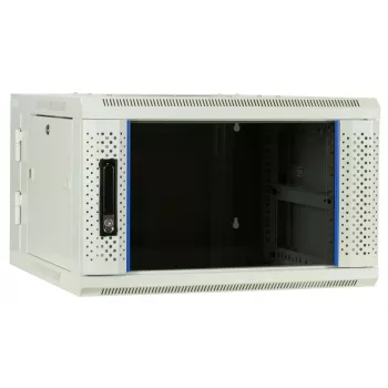 DSIT Armario servidor de pared 6U con puerta de cristal, Blanco, 600x600x368 mm DS6606W-DOUBLE