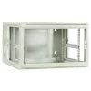 DSIT Armario servidor de pared 6U con puerta de cristal, Blanco, 600x600x368 mm DS6606W-DOUBLE