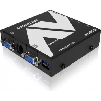 ADDER LPV154T Transmisor extensor AV – VGA y Audio sobre CATx, 300 m, Negro ALPV154T-IEC