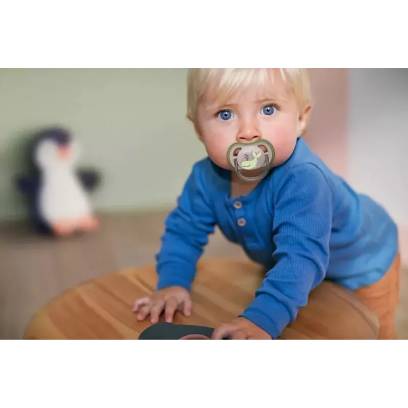 Philips Avent Ultra Air Deco Chupete, diseño ballena, 6-18 meses, niños, pack de 1