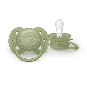 Philips Avent Ultra Soft Chupete Neutral, 18M+, pack de 2