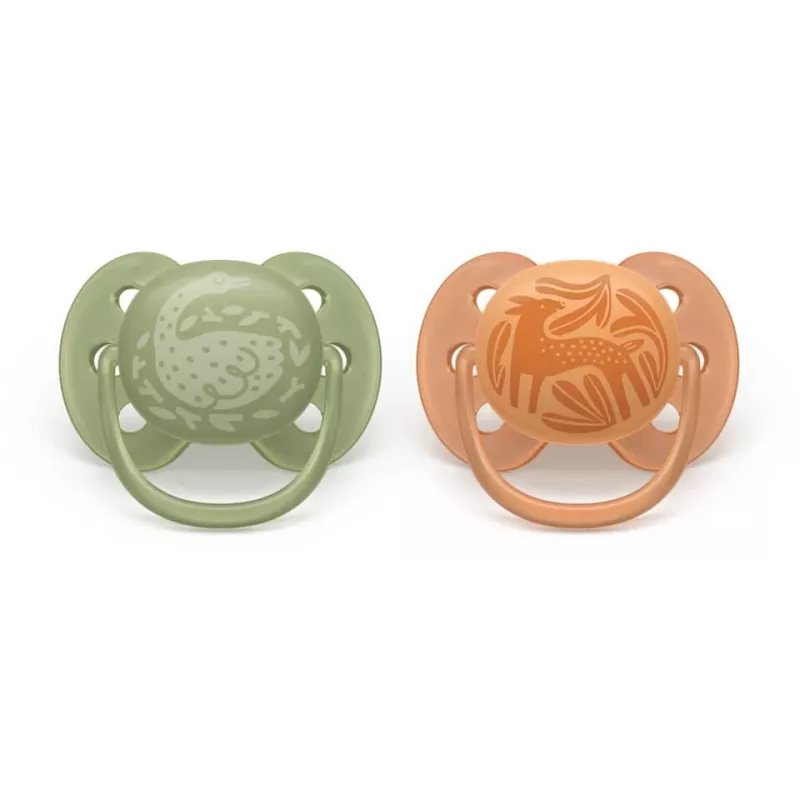 Philips Avent Ultra Soft Chupete Neutral, 18M+, pack de 2
