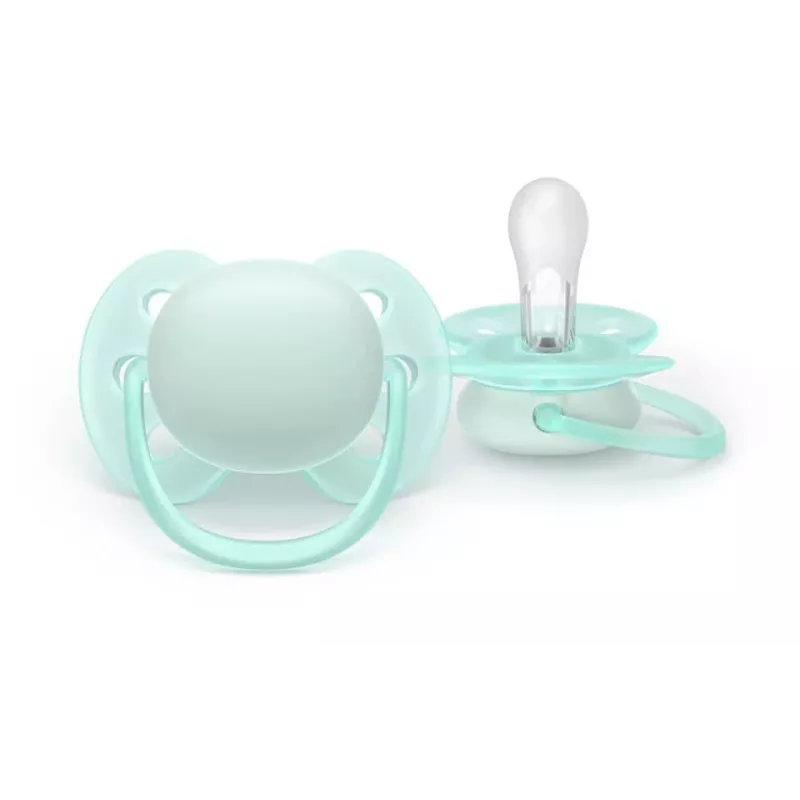Philips Avent Ultra Soft Chupete Neutral, 0-6 meses, pack de 2