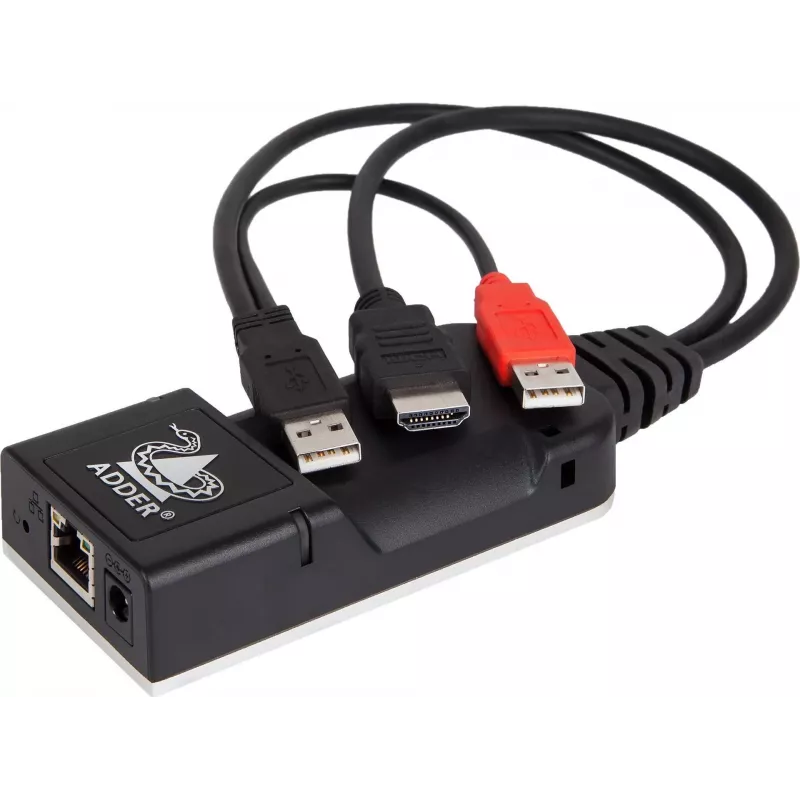 ADDER ALIF101T-HDMI Transmisor KVM over IP - HDMI, USB, Audio, Cat5e/Cat6/Cat7, 2560x1600@60Hz, aluminio negro