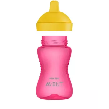Philips Avent My Grippy Vaso de aprendizaje con boquilla dura 300 ml, 18M+, Rosa
