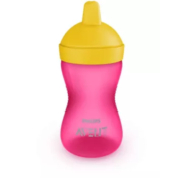 Philips Avent My Grippy Vaso de aprendizaje con boquilla dura 300 ml, 18M+, Rosa