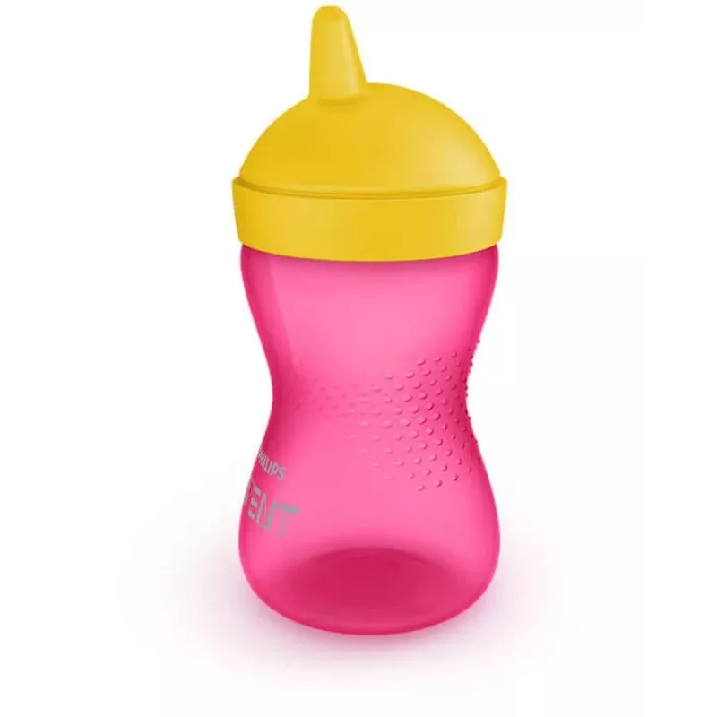 Philips Avent My Grippy Vaso de aprendizaje con boquilla dura 300 ml, 18M+, Rosa