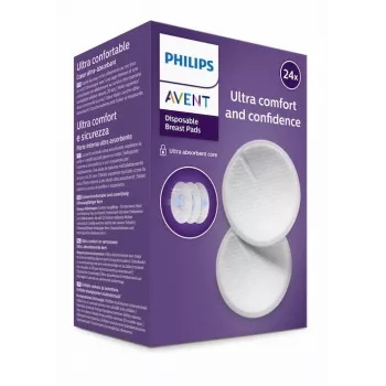 Philips Avent Discos absorbentes desechables para lactancia (pack de 24)