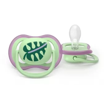 Philips Avent Ultra Air Chupete 6-18 meses, pack de 2, niñas