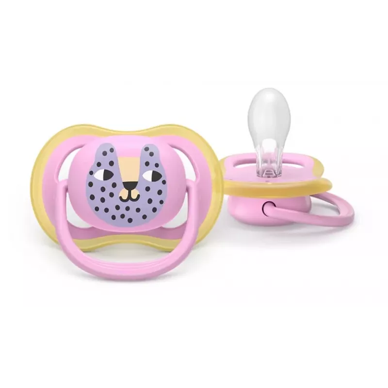 Philips Avent Ultra Air Chupete 6-18 meses, pack de 2, niñas