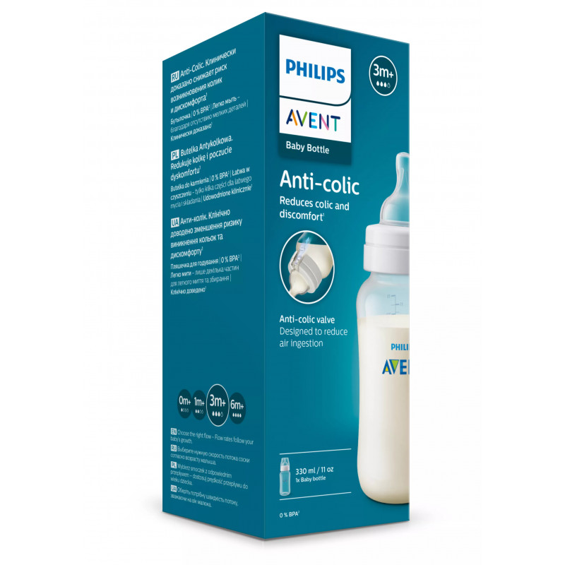 Philips Avent Biberón Anti-Colic 330 ml, 3m+
