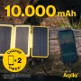 Aqiila Powerbird BS10 batería solar portátil 10000 mAh negra y naranja