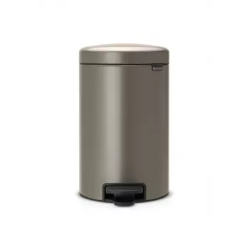 Brabantia NewIcon cubo de basura con pedal 12L, Platinum