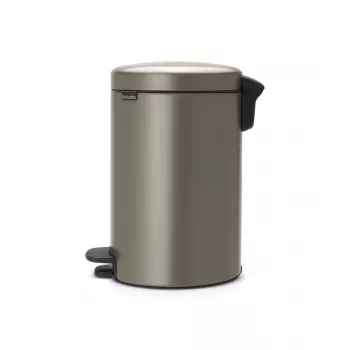 Brabantia NewIcon cubo de basura con pedal 12L, Platinum