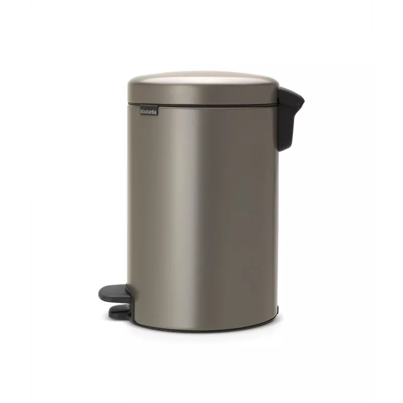 Brabantia NewIcon cubo de basura con pedal 12L, Platinum